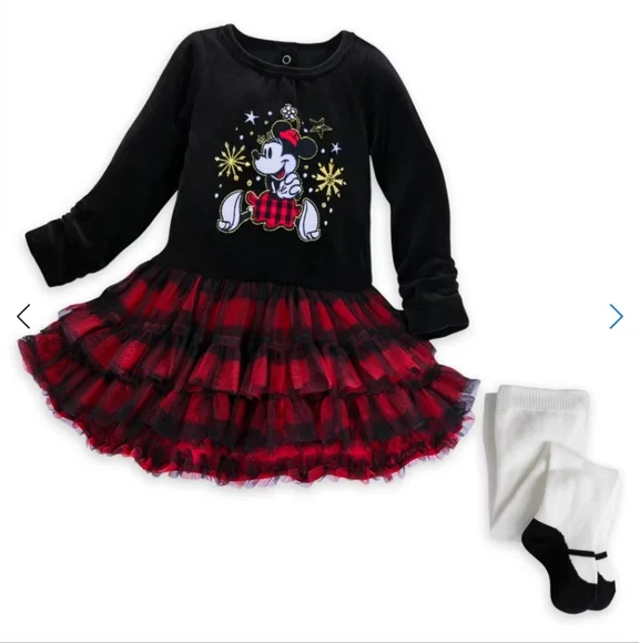 Black and Red Minnie Mouse Christmas Dress - Picture 11 of 11